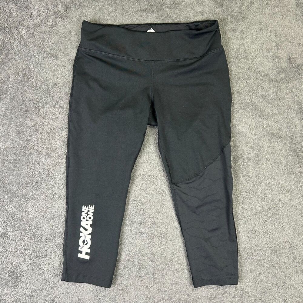 RABBIT x HOKA Women’s Running Tights Black 28” Zip Pockets Activewear M